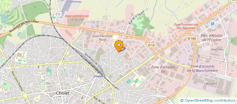 localisation de l'entreprise CONSONANCE PRATIQUE DU CHANT à CHOLET