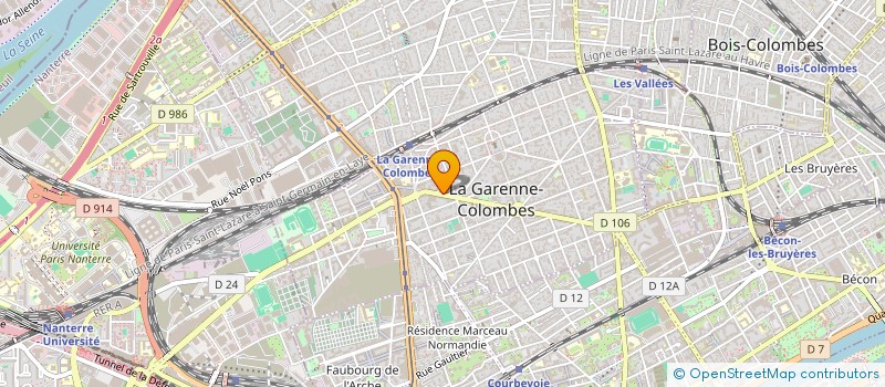 localisation de l'entreprise CONSORE à LA GARENNE-COLOMBES