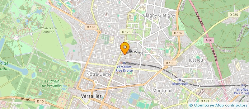 localisation de l'entreprise CONSORIA à VERSAILLES