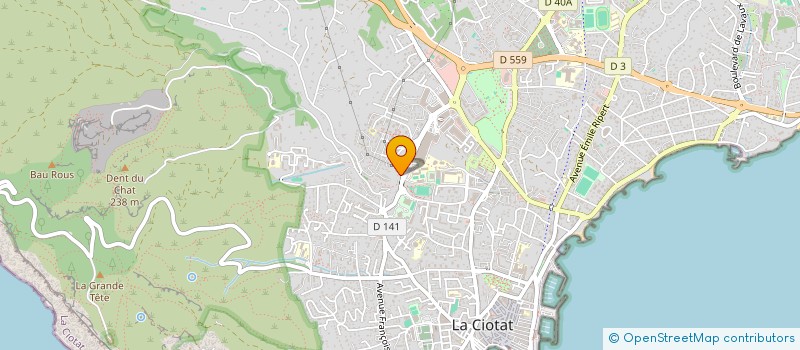 localisation de l'entreprise CONSORSEC à LA CIOTAT