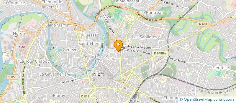 localisation de l'entreprise CONSORT CORNET à NIORT