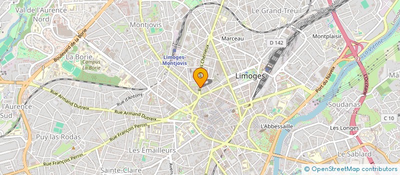 localisation de l'entreprise CONSORT DESCHAMPS à LIMOGES