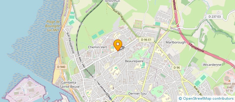 localisation de l'entreprise CONSORT FOSSIEZ  BOULOGNE-SUR-MER