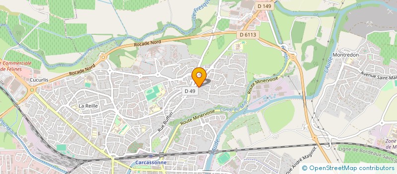 localisation de l'entreprise CONSORT ROUGE à CARCASSONNE