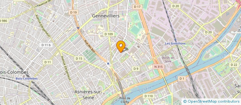 localisation de l'entreprise CONSORT TRAVAUX à GENNEVILLIERS
