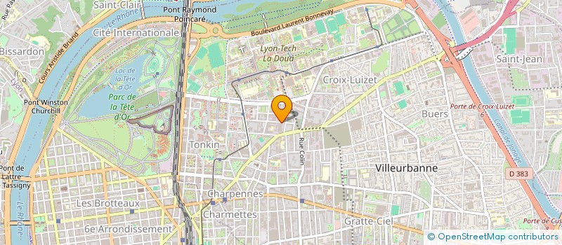 localisation de l'entreprise CONSORTIUM CARRAGES INTERNATIONNAL à VILLEURBANNE