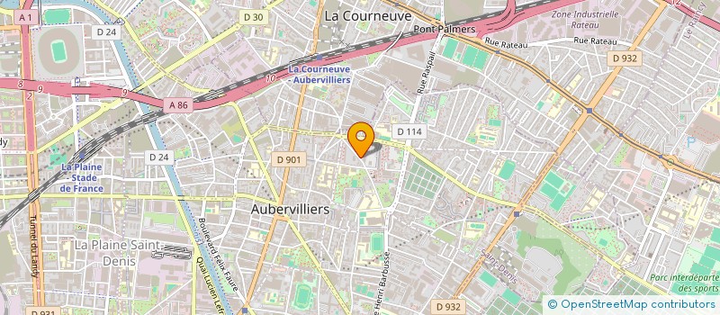 localisation de l'entreprise CONSORTIUM D ENTREPRISES INTERNATIONAL à AUBERVILLIERS