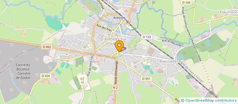 localisation de l'entreprise CONSORTIUM DE LA ROCADE NORD LORRAINE  AVESNES-SUR-HELPE