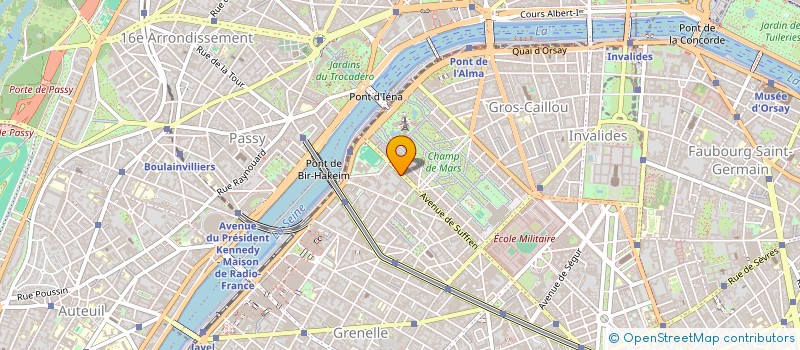 localisation de l'entreprise CONSORTIUM EDITION PUBLICITE SUD-OUEST  PARIS