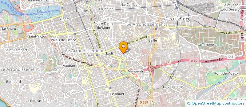 localisation de l'entreprise CONSORTIUM MEDITERRANEEN DES ENERGIES CANALISEES (C.M.E.C.)  MARSEILLE