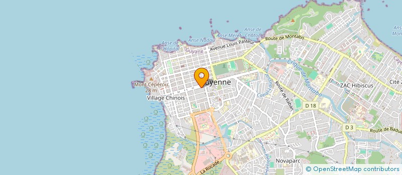 localisation de l'entreprise CONSORTIUM PRODUCTION à CAYENNE