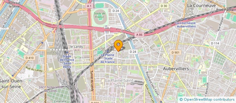 localisation de l'entreprise CONSORTIUM STADE DE FRANCE  SAINT DENIS