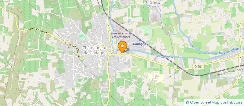 localisation de l'entreprise CONSORTS BARRILLON  CHATEAUNEUF-DE-GADAGNE