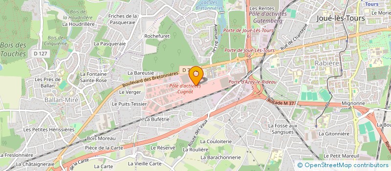 localisation de l'entreprise CONSORTS DEMARTI à JOUE-LES-TOURS