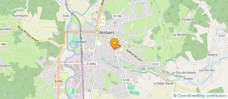 localisation de l'entreprise CONSORTS GAMONET à AMBERT