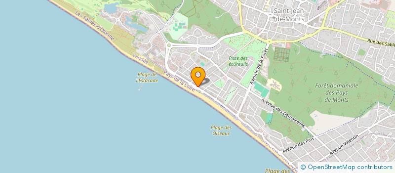 localisation de l'entreprise CONSORTS GUERITEAU JEAN  SAINT-JEAN-DE-MONTS