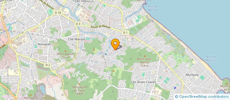 localisation de l'entreprise CONSORTS HENRY ANTOINE ET SONEVE  CAYENNE