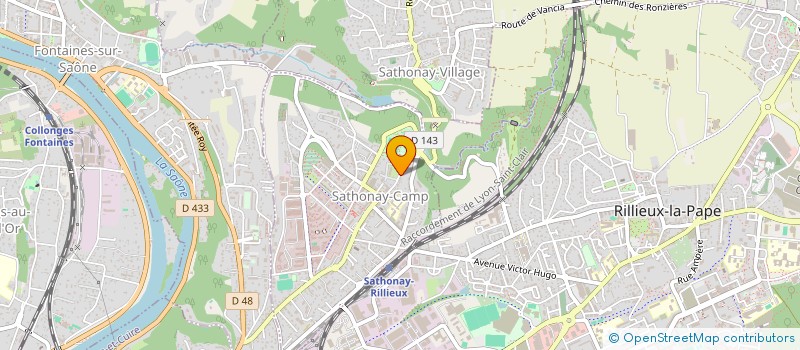 localisation de l'entreprise CONSORTS JAUSSAUD ET VILLIER  SATHONAY-CAMP