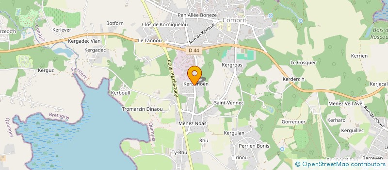 localisation de l'entreprise CONSORTS L'HELGOUARC'H JEAN à COMBRIT