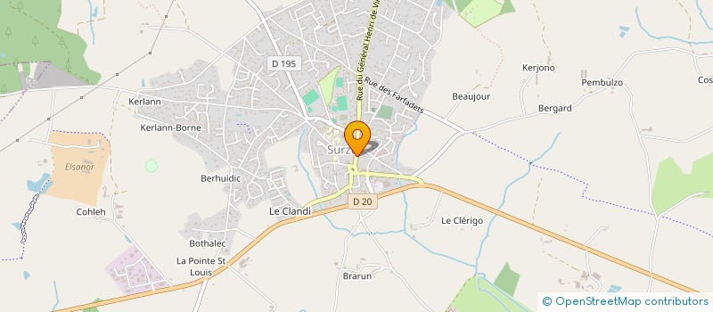 localisation de l'entreprise CONSORTS LACROIX à SURZUR