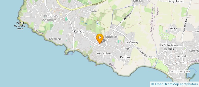 localisation de l'entreprise CONSORTS LACROIX ROLAND à SAINT-GILDAS-DE-RHUYS