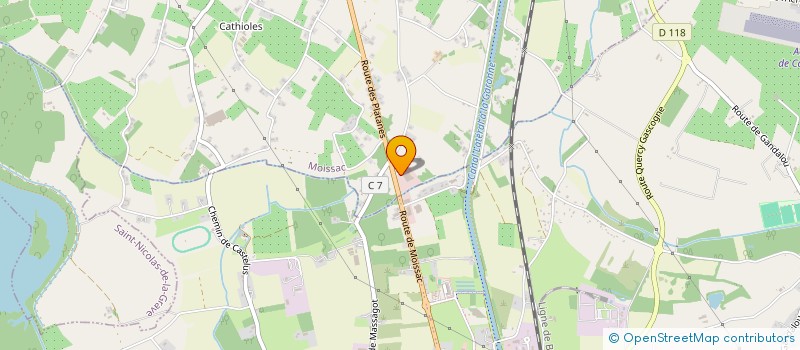 localisation de l'entreprise CONSORTS LAMARENIE JEAN MICHEL ET VERONIQUE  MOISSAC