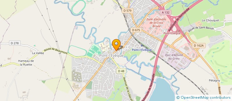 localisation de l'entreprise CONSORTS MAUFRAS  PONT L'EVEQUE