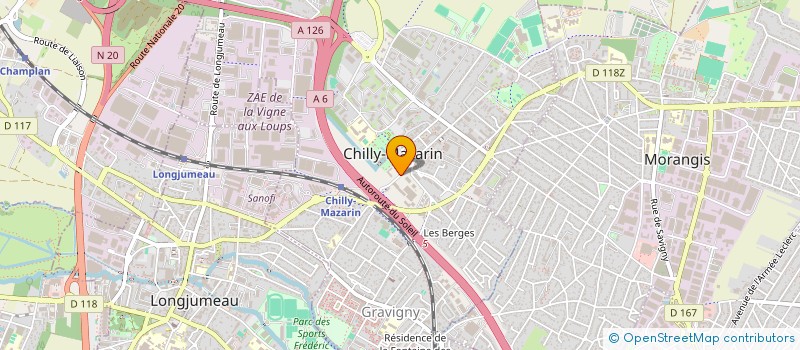 localisation de l'entreprise CONSORTS MOUTHON à CHILLY-MAZARIN