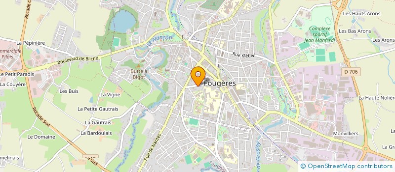 localisation de l'entreprise CONSORTS POIRIER BOURDON  FOUGERES