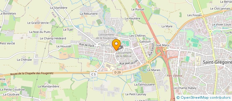 localisation de l'entreprise CONSORTS ROBERT  MONTGERMONT