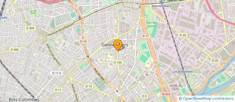 localisation de l'entreprise CONSORTS SALMON à GENNEVILLIERS