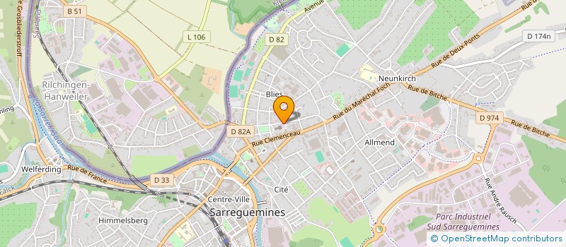 localisation de l'entreprise CONSORTS SCHMITT RIEDINGER à SARREGUEMINES
