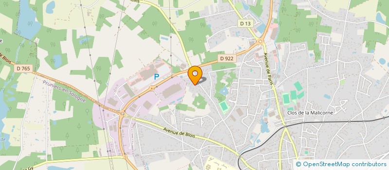 localisation de l'entreprise CONSORTS VACHER  PRUNIERS EN SOLOGNE