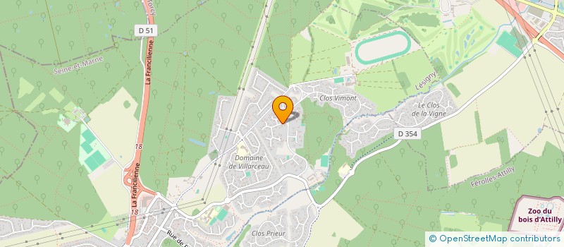 localisation de l'entreprise CONSROUB  LESIGNY