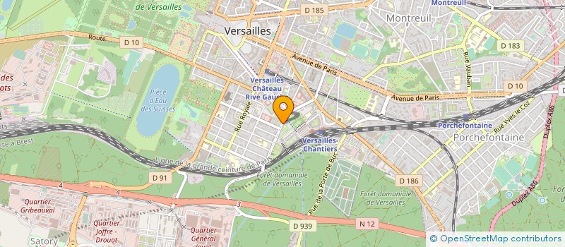 localisation de l'entreprise CONST MECA ELECT ELECTRONIQUES à VERSAILLES