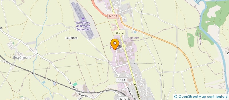 localisation de l'entreprise CONST METALLIQUE VAL D'ALLIER à BRIOUDE