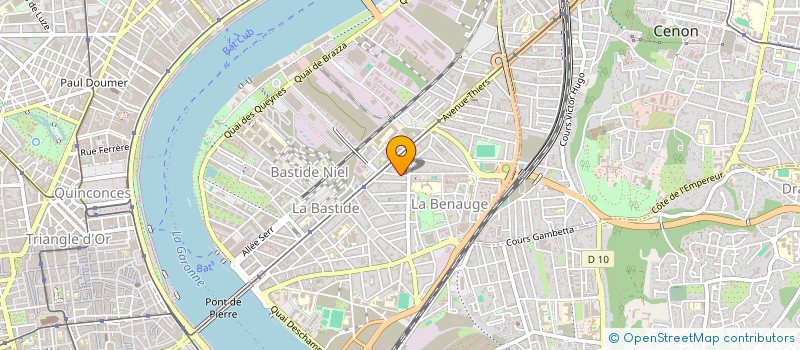 localisation de l'entreprise CONST NOUVELLES SUD OUEST à BORDEAUX