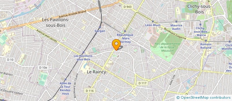 localisation de l'entreprise CONST RENOV COSTA NOVA à LE RAINCY