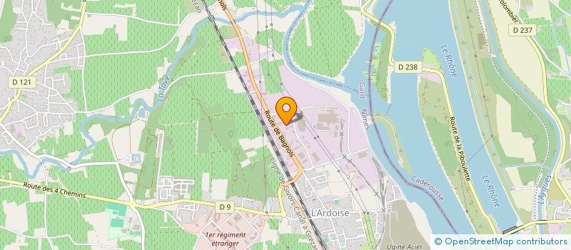 localisation de l'entreprise CONSTANCE  LAUDUN-L'ARDOISE