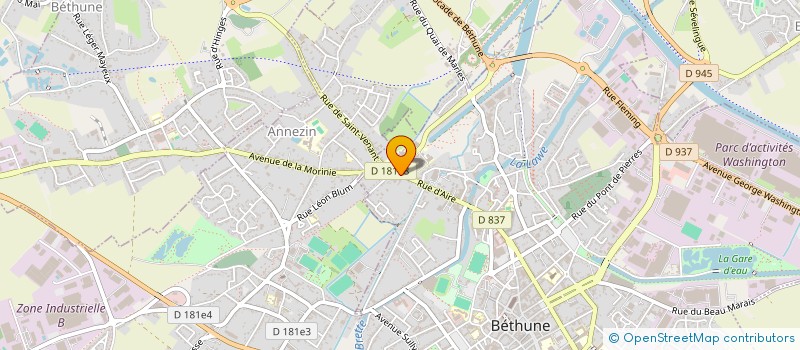 localisation de l'entreprise CONSTANCE MONTAIGNE SAS à BETHUNE