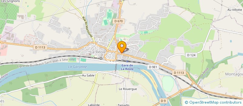 localisation de l'entreprise CONSTANS PERMENTIER  LA REOLE