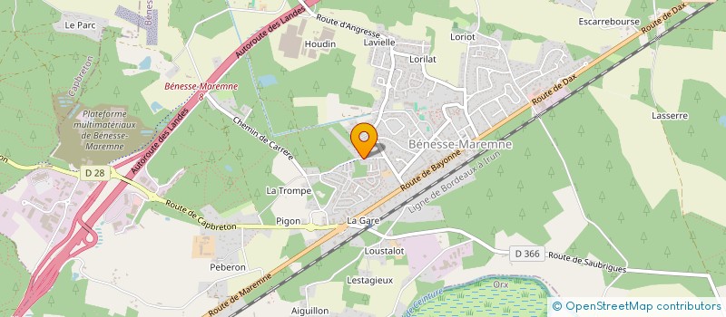 localisation de l'entreprise CONSTANT  BENESSE-MAREMNE