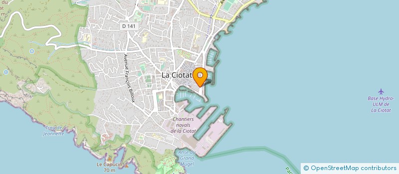localisation de l'entreprise CONSTANT J P SARL à LA CIOTAT