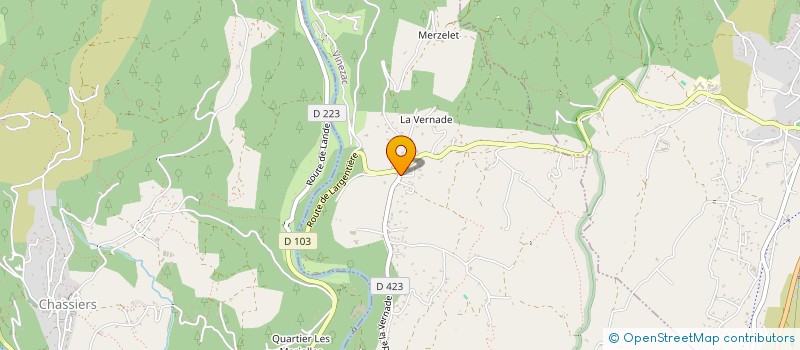 localisation de l'entreprise CONSTANT MERCIER  VINEZAC