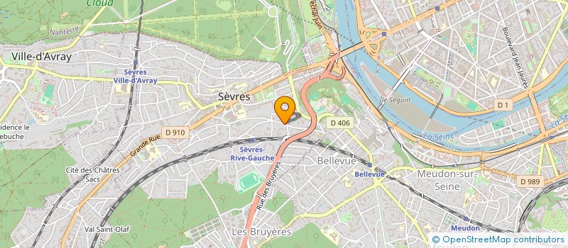 localisation de l'entreprise CONSTANTER à SEVRES