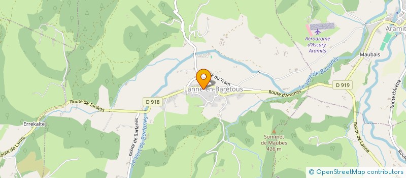 localisation de l'entreprise CONSTANTI NATHALIE LES MIMOSAS  LANNE-EN-BARETOUS