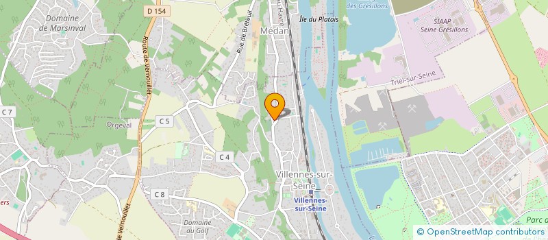 localisation de l'entreprise CONSTANTIM  VILLENNES-SUR-SEINE