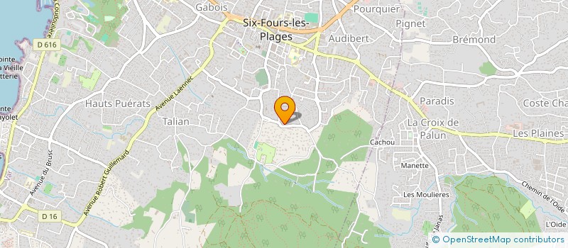 localisation de l'entreprise CONSTANTIN IMMOBILIER à SIX-FOURS-LES-PLAGES