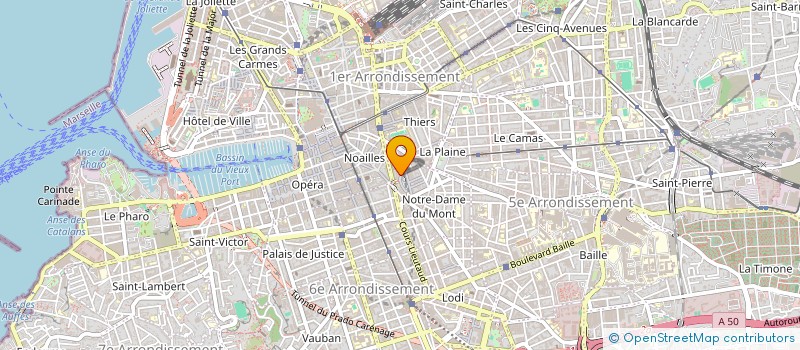 localisation de l'entreprise CONSTANTINI P SELLAM J-L  MARSEILLE