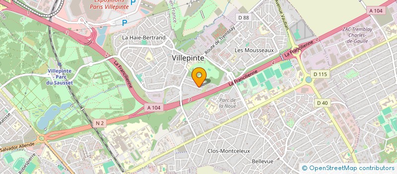 localisation de l'entreprise CONSTAT DIAG à VILLEPINTE